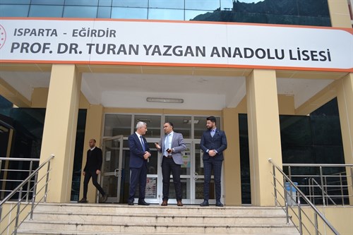 Kaymakam Adem Çelik Prof.Dr.Turan Yazgan Anadolu Lisesi Öğrencileriyle Bir Araya Geldi
